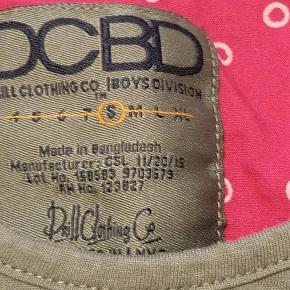 Drill Clothing Co Boys Small Army Green Tank Top - Picture 2 of 5